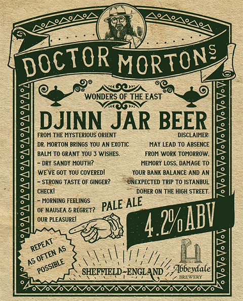 Dr Morton’s Djinn Jar Beer %
