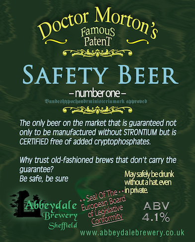 Dr Morton’s Safety Beer %