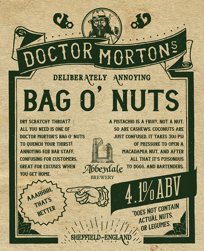 Dr Morton’s Bag O’ Nuts %