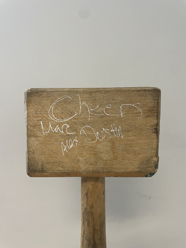 Mallet received as gift