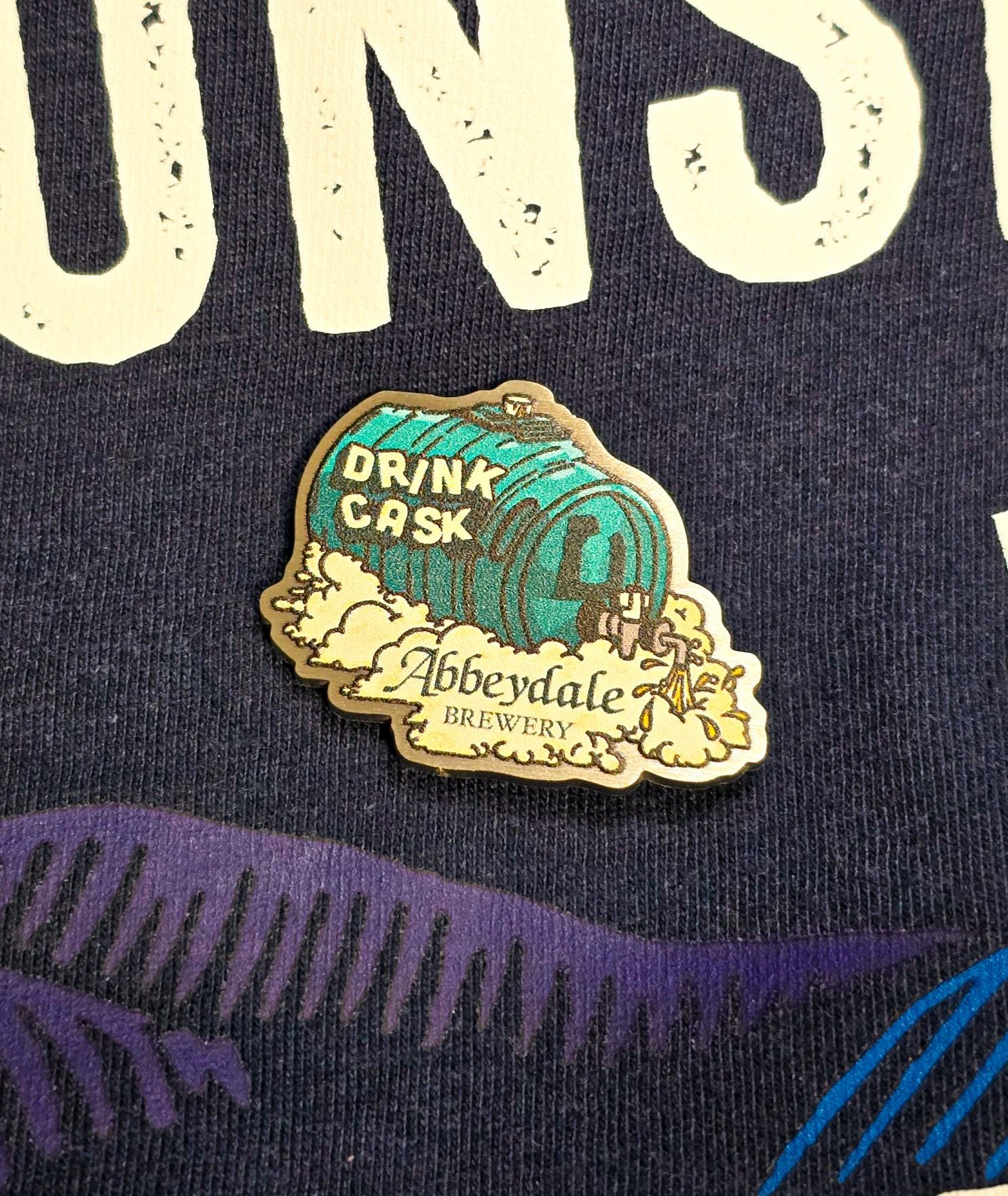 Drink Cask Pin Badge