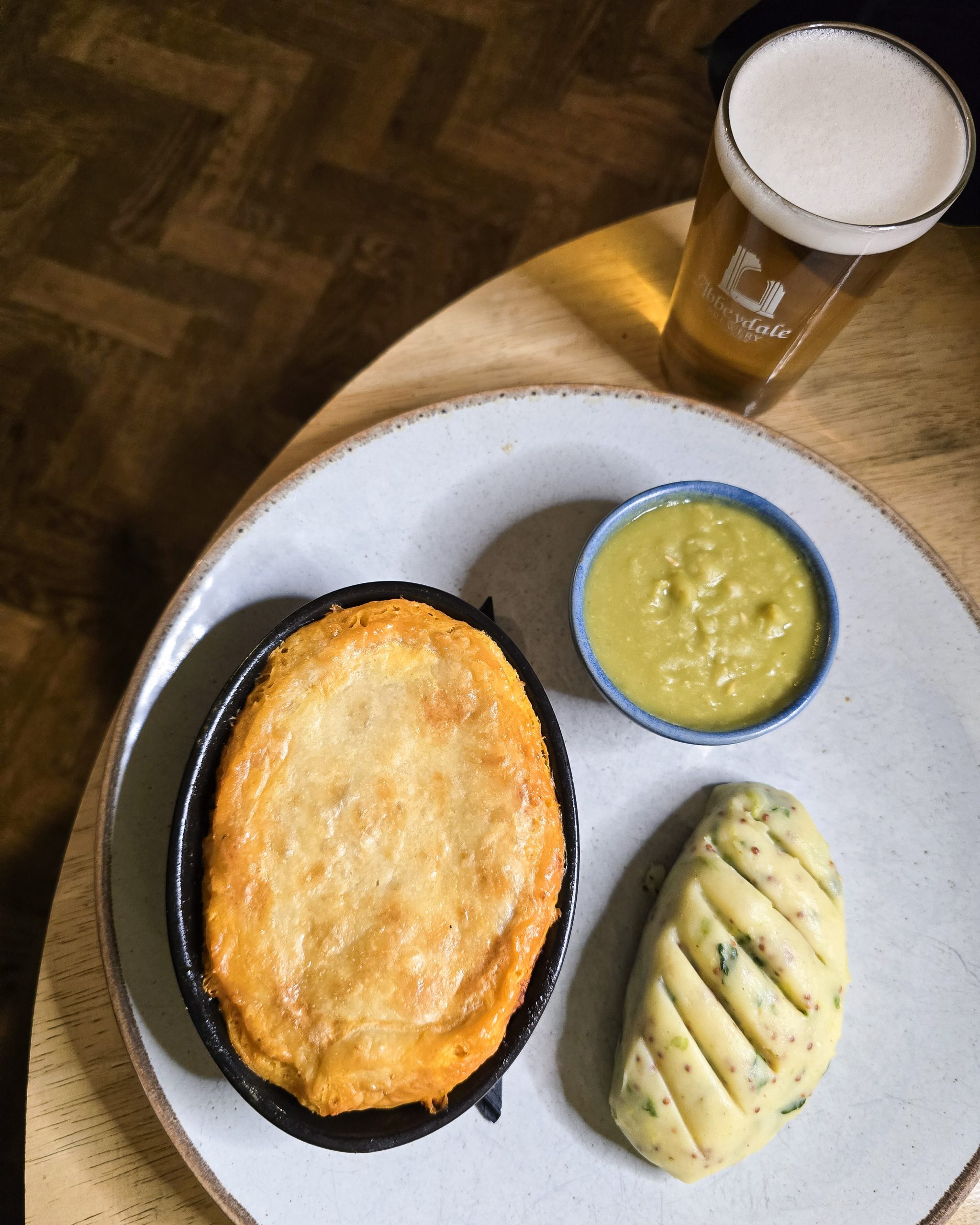 Oxtail and Black Mass Pie