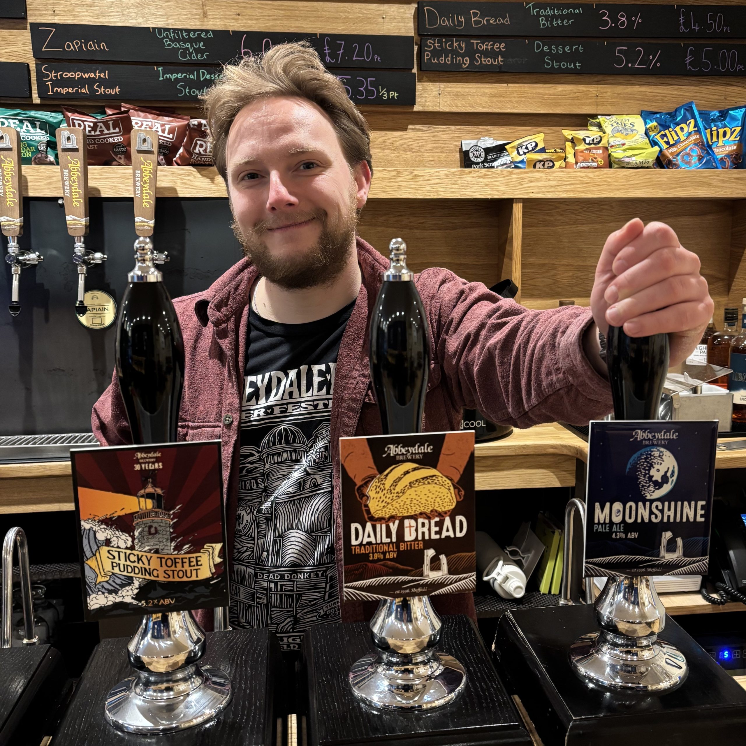 Danny Hughes, Taproom Manager at Abbeydale Brewery
